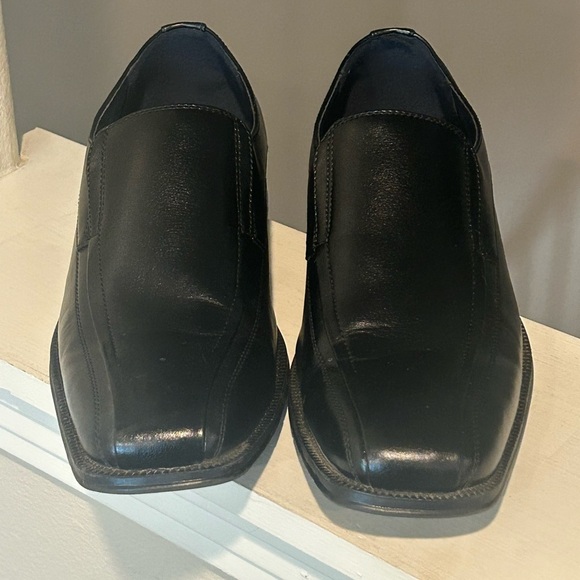 J. Ferrar Black Leather Slip-On Dress Shoes Men’s 9.5M (014-2904) JF DASH - Picture 6 of 10